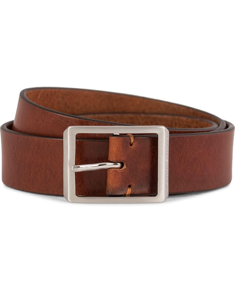 tiger of sweden ivano leather chino belt 3,5 cm brown jlllf